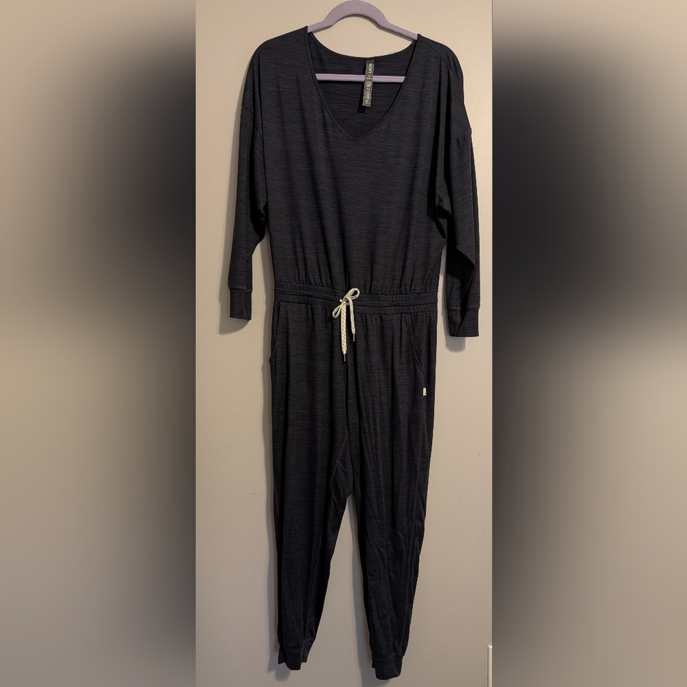 Vuori Lux Long Sleeve Women's Navy Jumpsuit - Picture 5 of 5